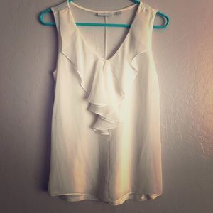 White Ruffled Blouse